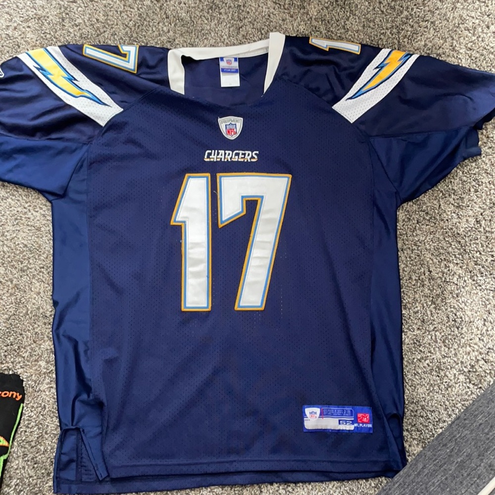 Reebok Chargers Rivers stitched jersey size 52